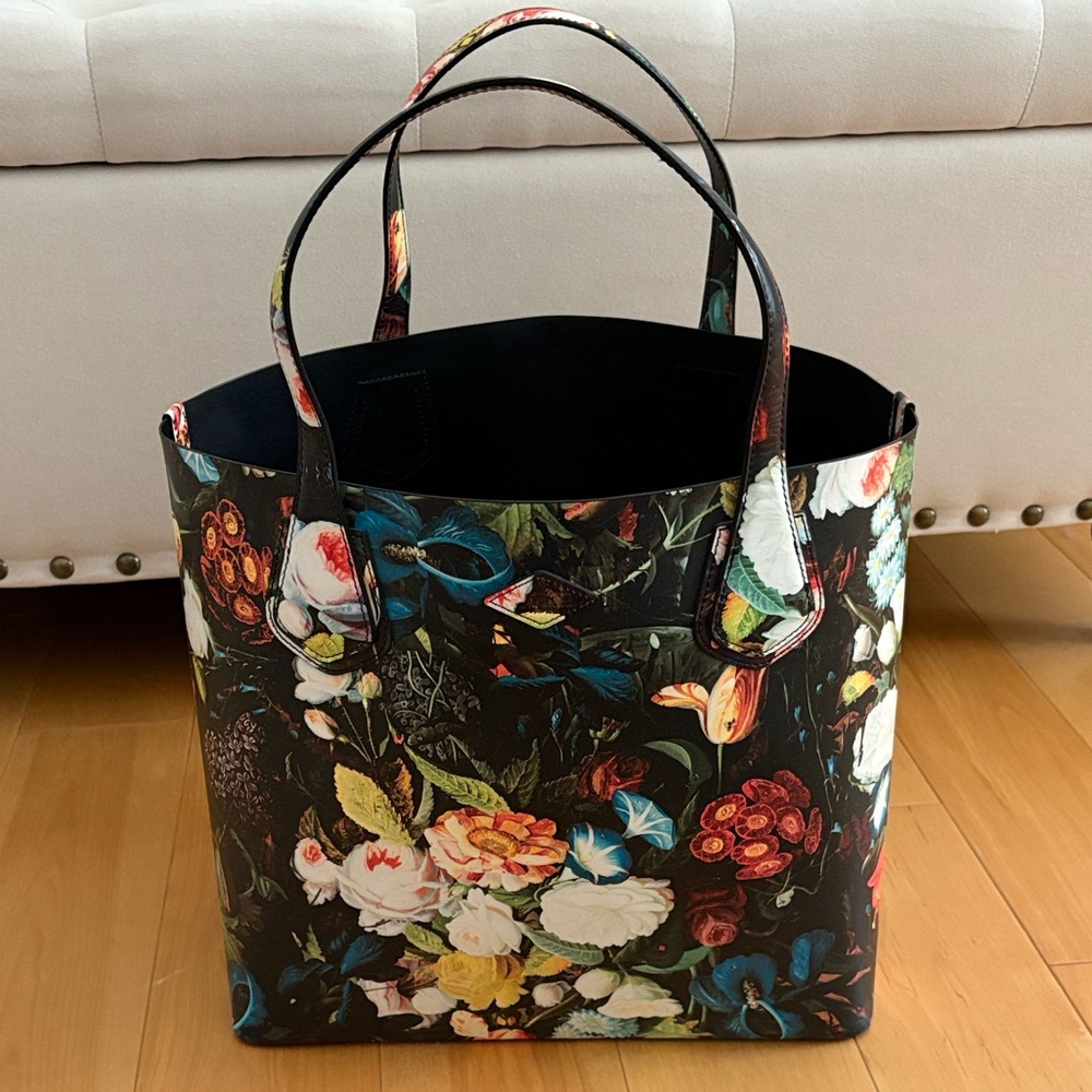 MZ Wallace Floral Tote Bag - Black Multicolor